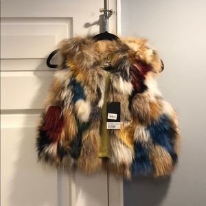 Fun short zadig and Voltaire faux fur vest.